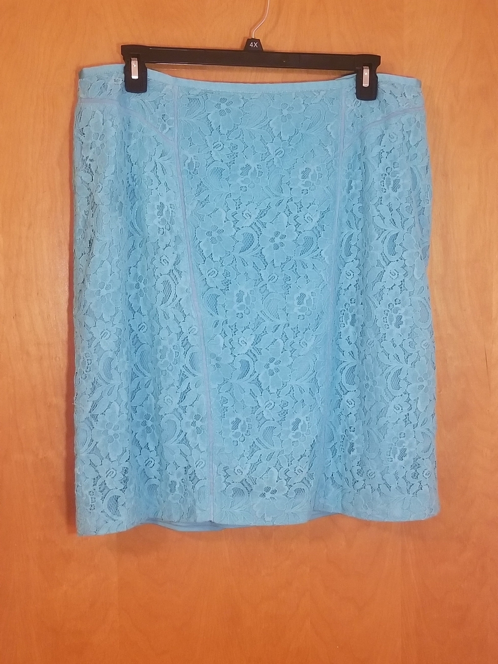 Cato Light Teal Lace Pencil Skirt Women's Size 20W